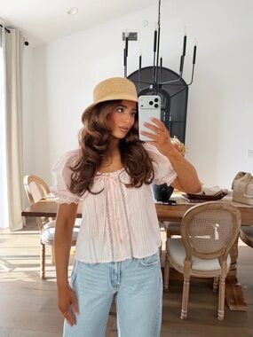 Pink blouse